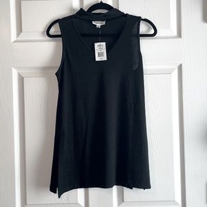 Cloud Chaser Black Sleeveless Cut Out Top - Medium NWT
